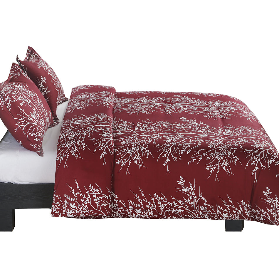 Microfiber Duvet Cover Set Floral Pattern BS351 Vaulia Home Collection