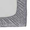Vaulia Lightweight Microfiber Fitted Sheet Dark Grey/White