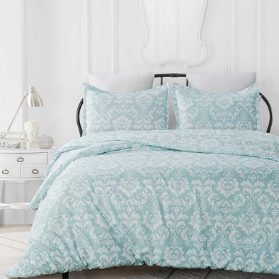 Refresh Your Room with Vaulia Damask Floral Design Duvet Cover Set