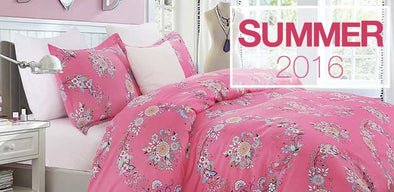 vaulia Colorful Print Pattern Duvet Set For Summer
