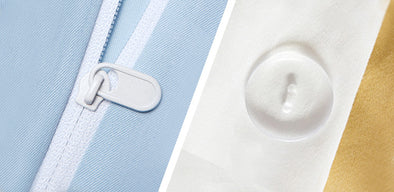 Zipper vs Button Closure – Which One Is Better? – Vaulia Home