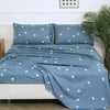 Print Pattern Bed Sheet Sets Lightweight Soft Microfiber Sheets 4-Piece Set