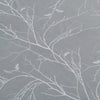 Soft Microfiber Blossom Branches and Leaves Print Pattern Sheet Sets, Grey Color 4-Piece Set