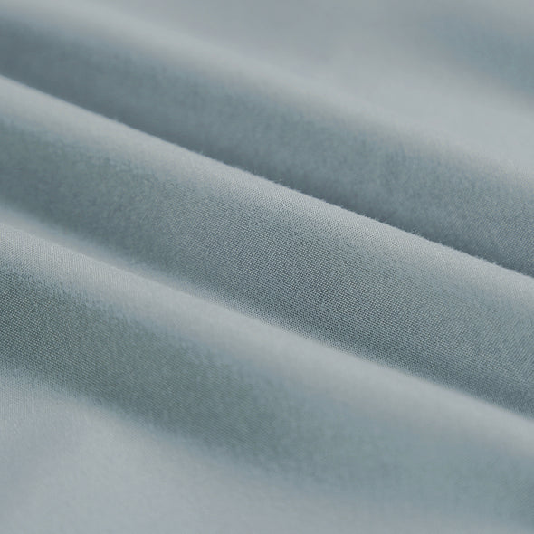 Microfiber Duvet Cover Set Spa Blue Color BS305C