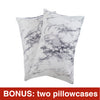 Lightweight Microfiber Fitted Sheet White Marble BT328