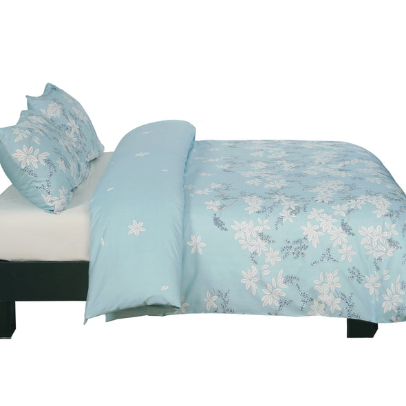 Vaulia Microfiber Duvet Cover Set Print Floral Pattern BS318