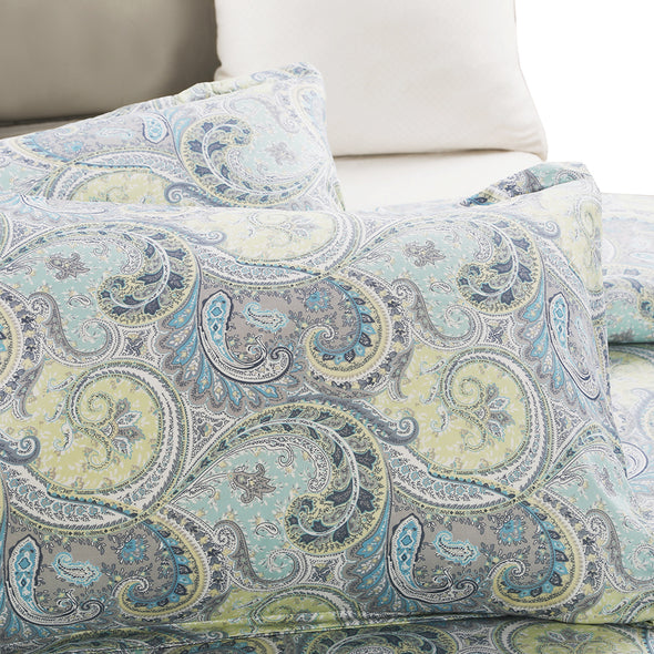 Microfiber Duvet Cover Set Paisley Pattern Design BS221