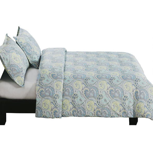 Microfiber Duvet Cover Set Paisley Pattern Design BS221