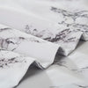 Lightweight Microfiber Duvet Cover Set White Marble BS328