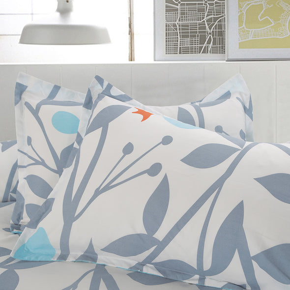Floral Print Microfiber Duvet Cover Sets BS107