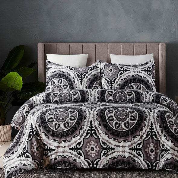Bohemia Exotic Patterns Design Duvet Cover Set BS101B black