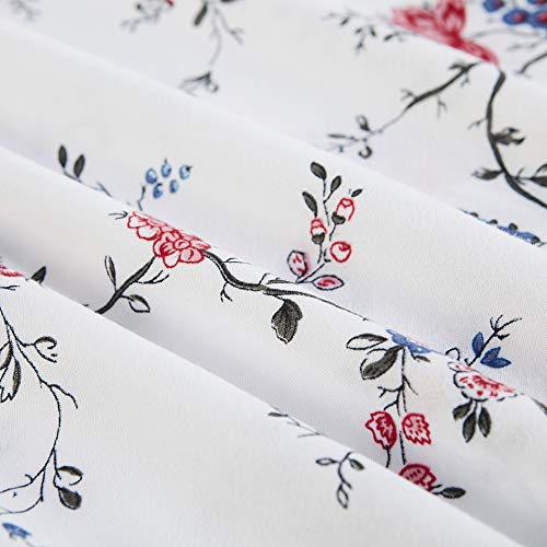 Vaulia Soft Microfiber Duvet Cover Set, Flower and Branches BS270