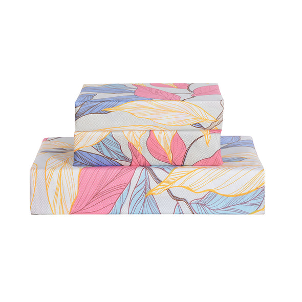 Colorful Floral Pattern Design Microfiber Duvet Cover Set BS309