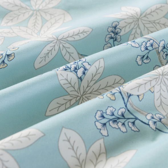 Vaulia Microfiber Duvet Cover Set Print Floral Pattern BS318
