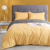 Contrast Color Design Soft Microfiber Duvet Cover Set