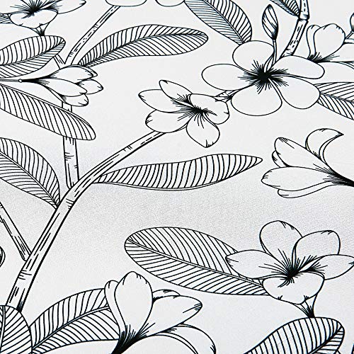 Microfiber Duvet Cover Set,Elegant Flower Pattern - White Color