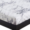 Lightweight Microfiber Fitted Sheet White Marble BT328