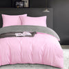 Contrast Color Design Soft Microfiber Duvet Cover Set