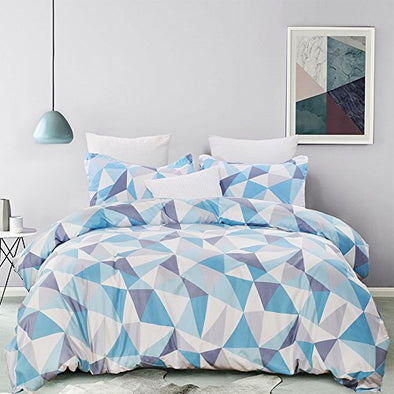 Microfiber Duvet Cover Sets Printed Diamond Pattern BS109