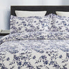 vauli 100-Percent Cotton Duvet Cover Sets Blue Flower CBS235-3