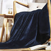 Microfiber Fleece Throws Blanket Navy Color TB02N