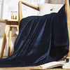 Microfiber Fleece Throws Blanket Navy Color TB02N