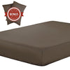 Lightweight Microfiber Fitted Sheet brown