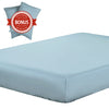 Lightweight Microfiber Fitted Sheet spa blue